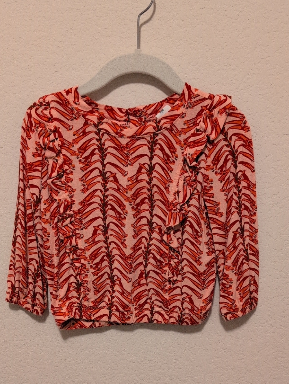 Kate Quinn Ruffle Long Sleeve Shirt Bamboo